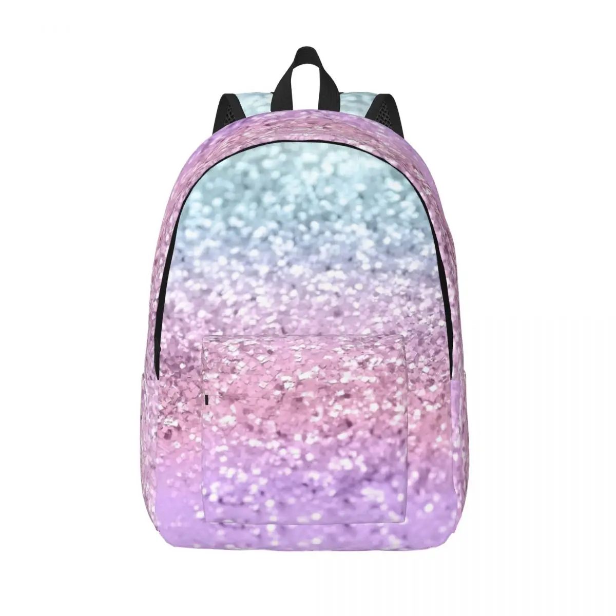 Unicorn Girls Glitter Shiny Art Canvas Backpack Boy Girl Kids Student School Bookbag Pink Sparkling Daypack Kindergarten Bag