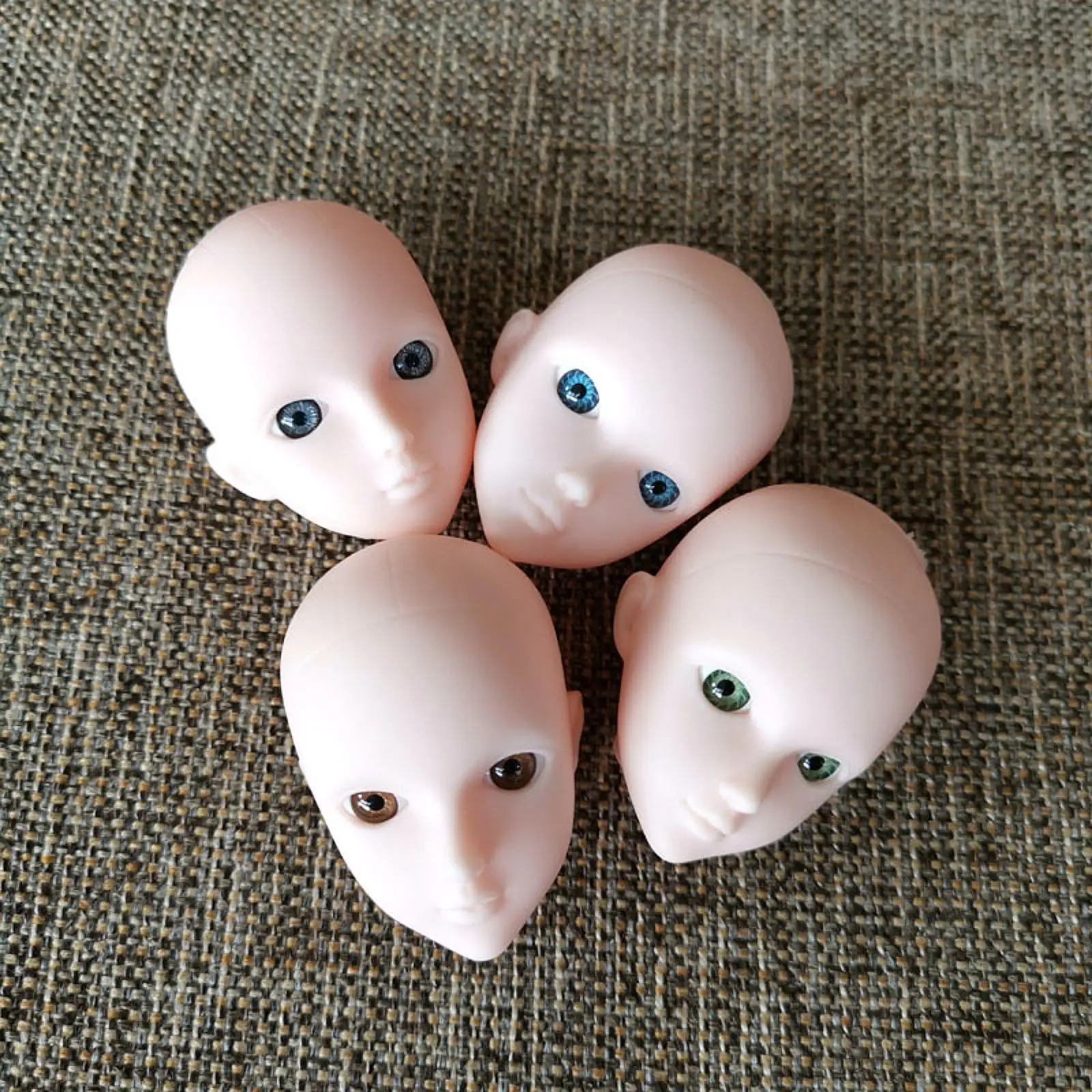 

1/6 Female Doll Head Unpainted 30cm Doll Parts Girls Gifts 10.5cm Head