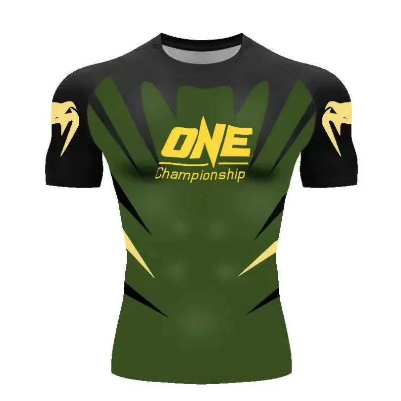 MMA Fitness Running Boxing T-shirt Training Sports Quick Drying Clothes Fighting Exercise Tshirts