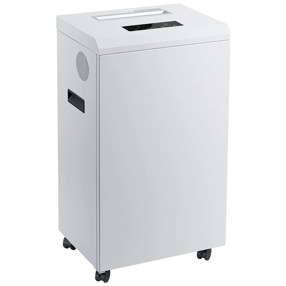 45L Large Capacity Micro Cut A4 Silent Paper Shredder Manual Confidentiality Level P5 Waste Paper CDs-Plastic Basket Electric