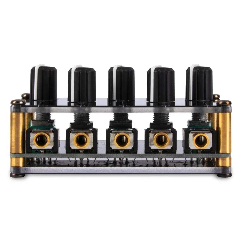 Mikser stereo 4 w 1 na wyjście AUX mikser pasywny 3,5 mm sterowanie poziomami linii Drop Shipping — zdjęcie produktu 6