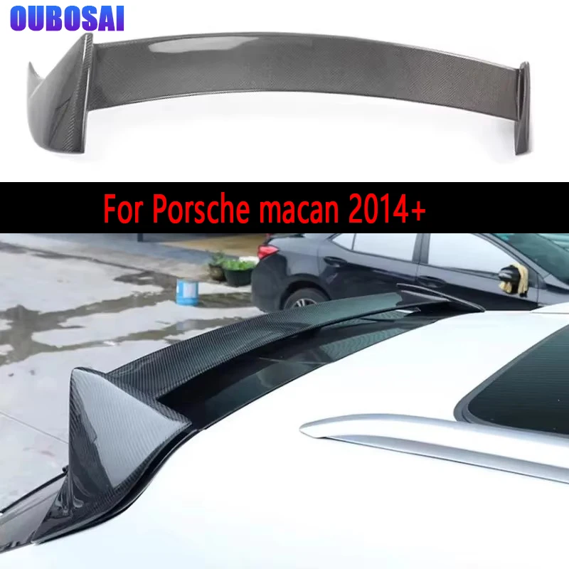 

For Porsche macan 2014+ carbon fiber Spoiler Top Wing ducktail rear spoiler wing trunk wing splitter body kit