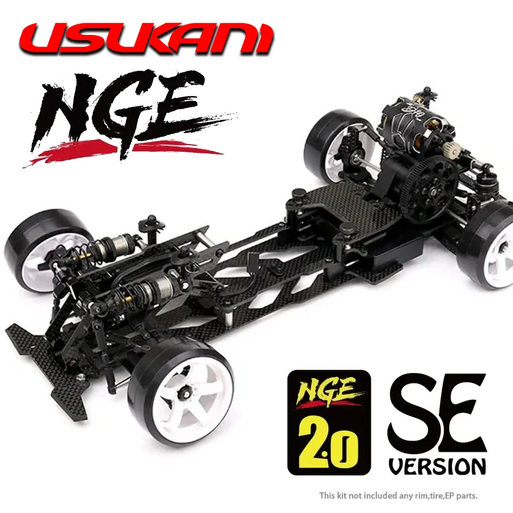 USUKANI 1/10 RC Drift Car Kit NGE 2.0 SE Professionale Da Corsa Telaio Vuoto Set Senza Pneumatici per Adulti bambini Dly Build