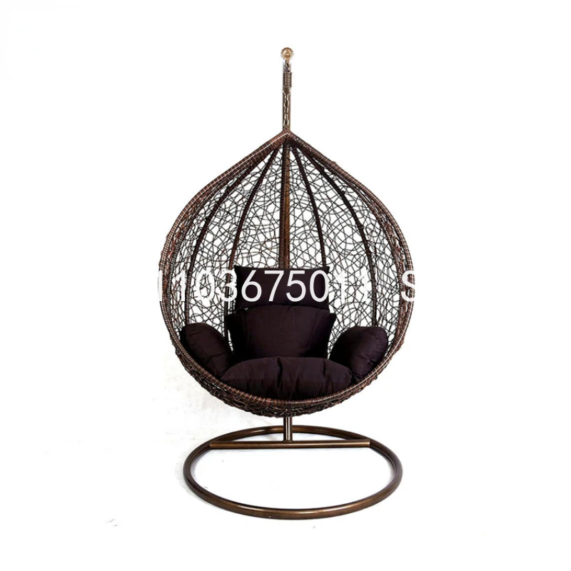 

Custom modern outdoor furniture metal egg hanging swing chair