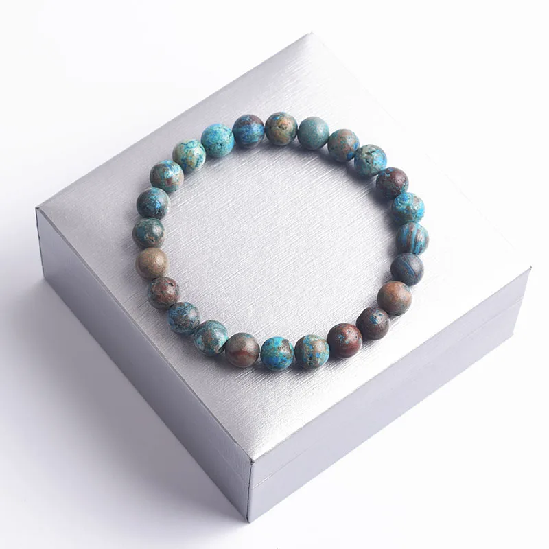 Natural Imperial Jasper Stone Bracelet for Women Turquoises Gem Stone Round Beads Women Jewelry Yoga Meditation Luck and Wealth