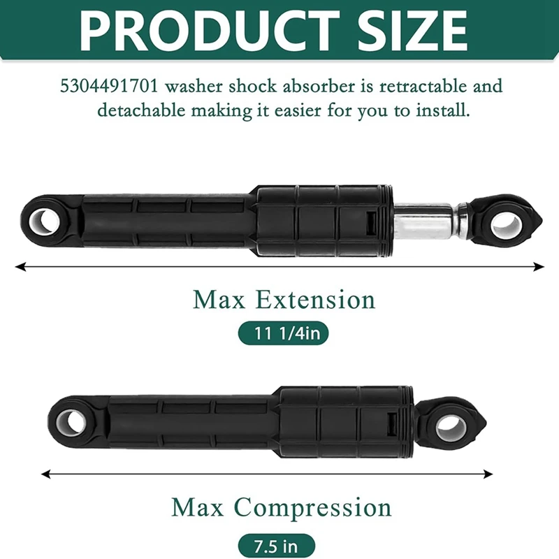 

washer shock absorbers provides NEW 5304491701 Washer Shock Absorbers 4PCS Washer Replaces 137040900 7137040900