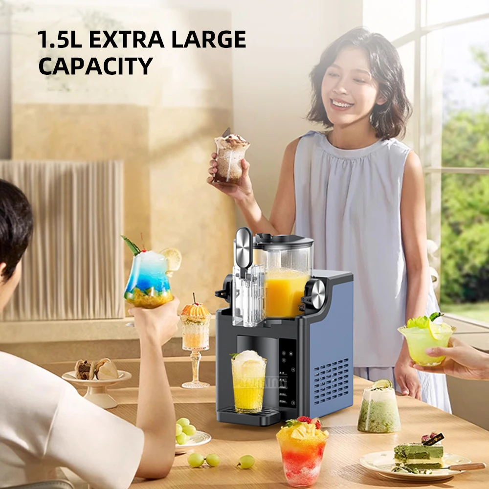 آلة عصير المشروبات العمودية الصغيرة آلة الآيس كريم متعددة الوظائف التلقائي بالكامل ميلك شيك Eismaschine Fuer Zu Hause