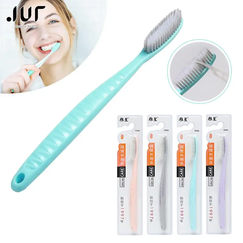 1pc Super Hard Bristles Toothbrush For Men Dental Care Toothbrush Brush Oral Care Remove Smoke Stains Coffee Stains