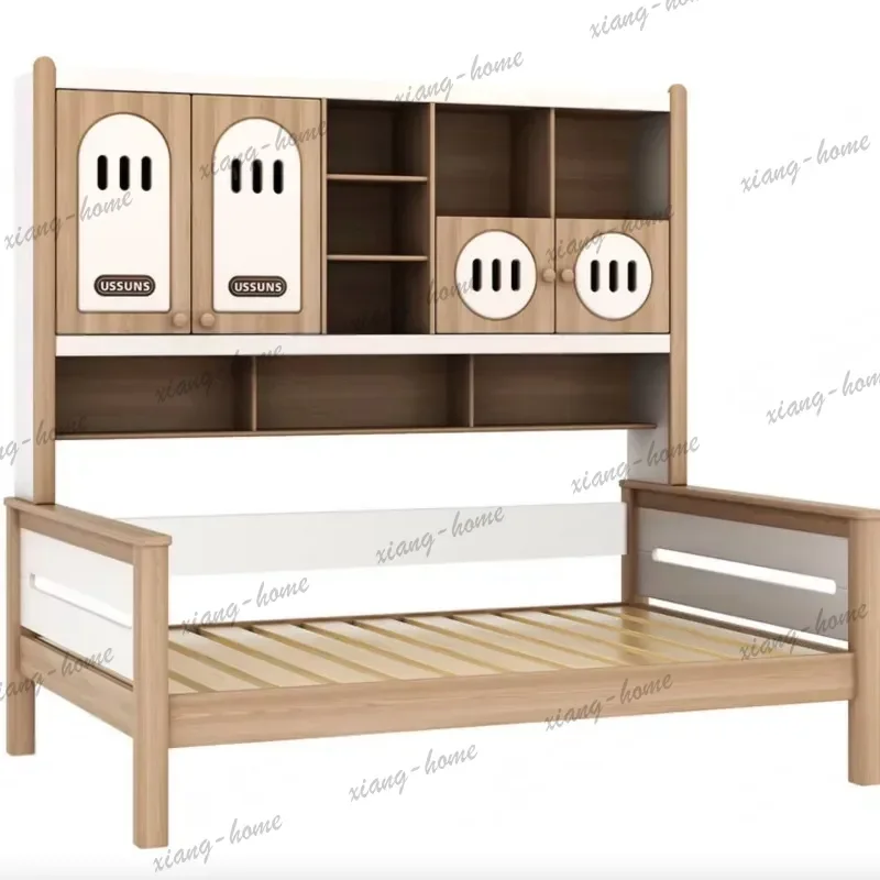 YJ Modern Solid Wood Kids Loft Bed with Slide, Wooden Children Bunk Bed Luxury Home Hotel Bedroom Wholesale Furniture