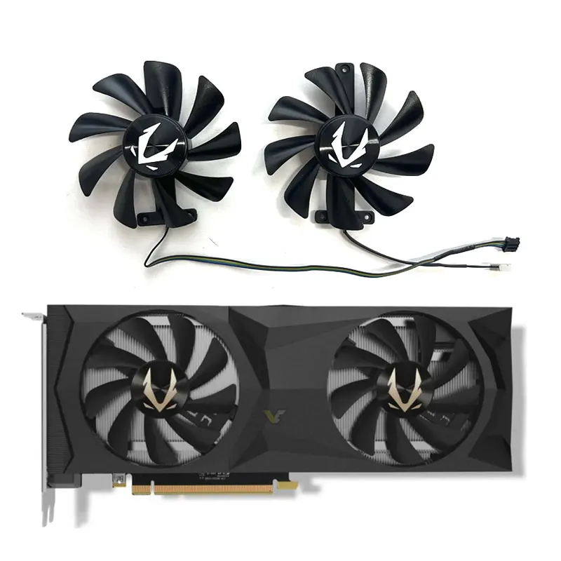 2 fans new for ZOTAC GeForce RTX2080 2080ti 11GB dual fan graphics card replacement fan CF9015H12S