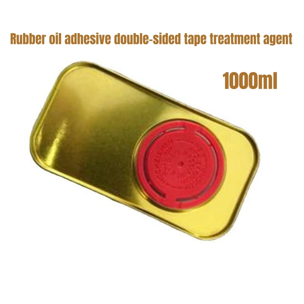 

Hand feel oil treatment agent, rubber oil adhesive, double-sided tape, self-adhesive treatment, and firm adhesion after treatmen