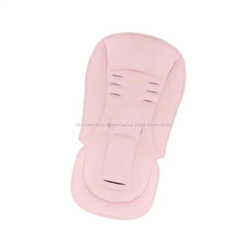 وسادة مقعد لعربات الأطفال قابلة للتنفس، نسيج مريح يناسب معظم عربات الأطفال، سهل التنظيف، 3 فتحات أمان لتحديد المواقع