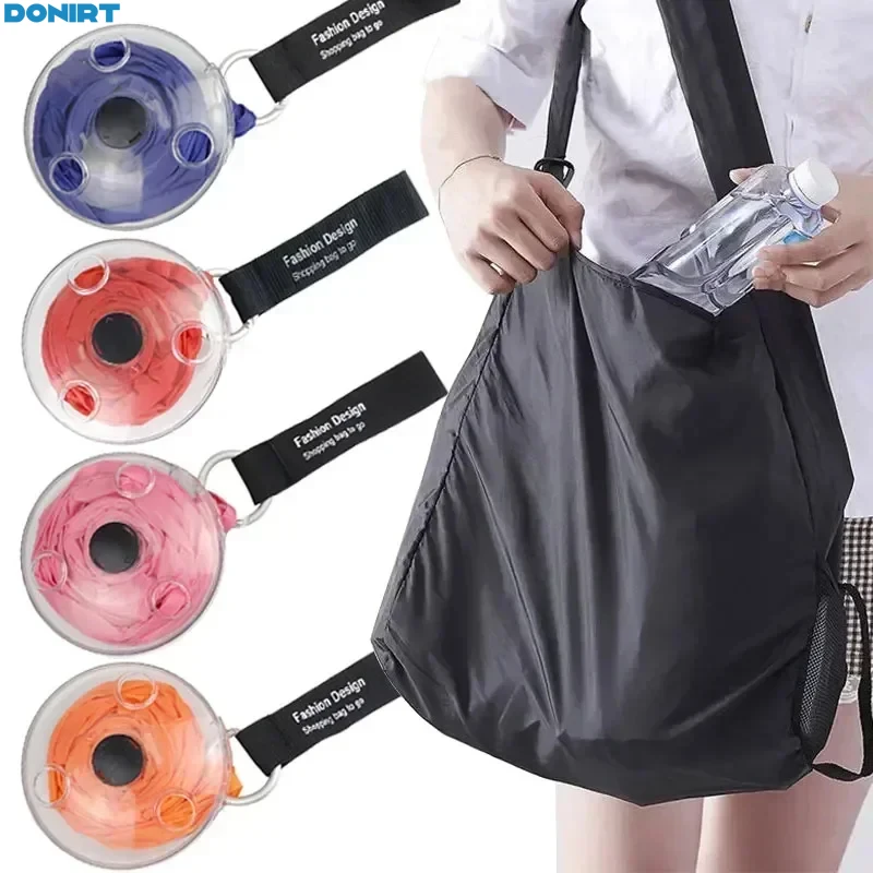 

Portable Shopping Storage Bags Foldable Retractable Supermarket Environmentally Friendly and Reusable Pouch Ultra-compact