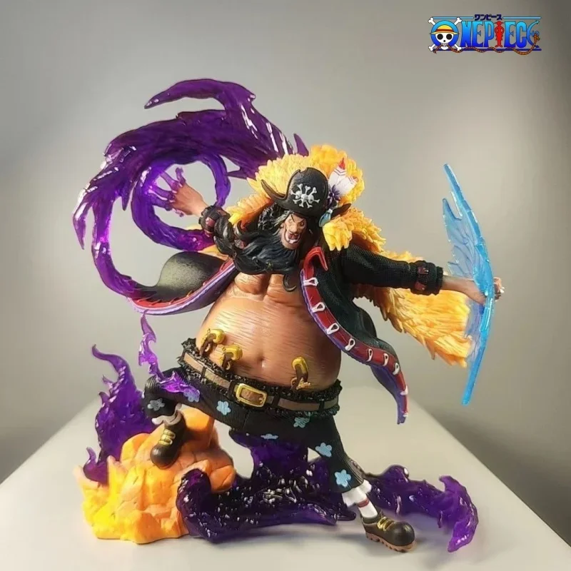 21.5cm One Piece Anime Figures Marshall D Teach Figure Blackbeard Pirates Figurine Pvc Model Collection Statue Ornament Toys Gif