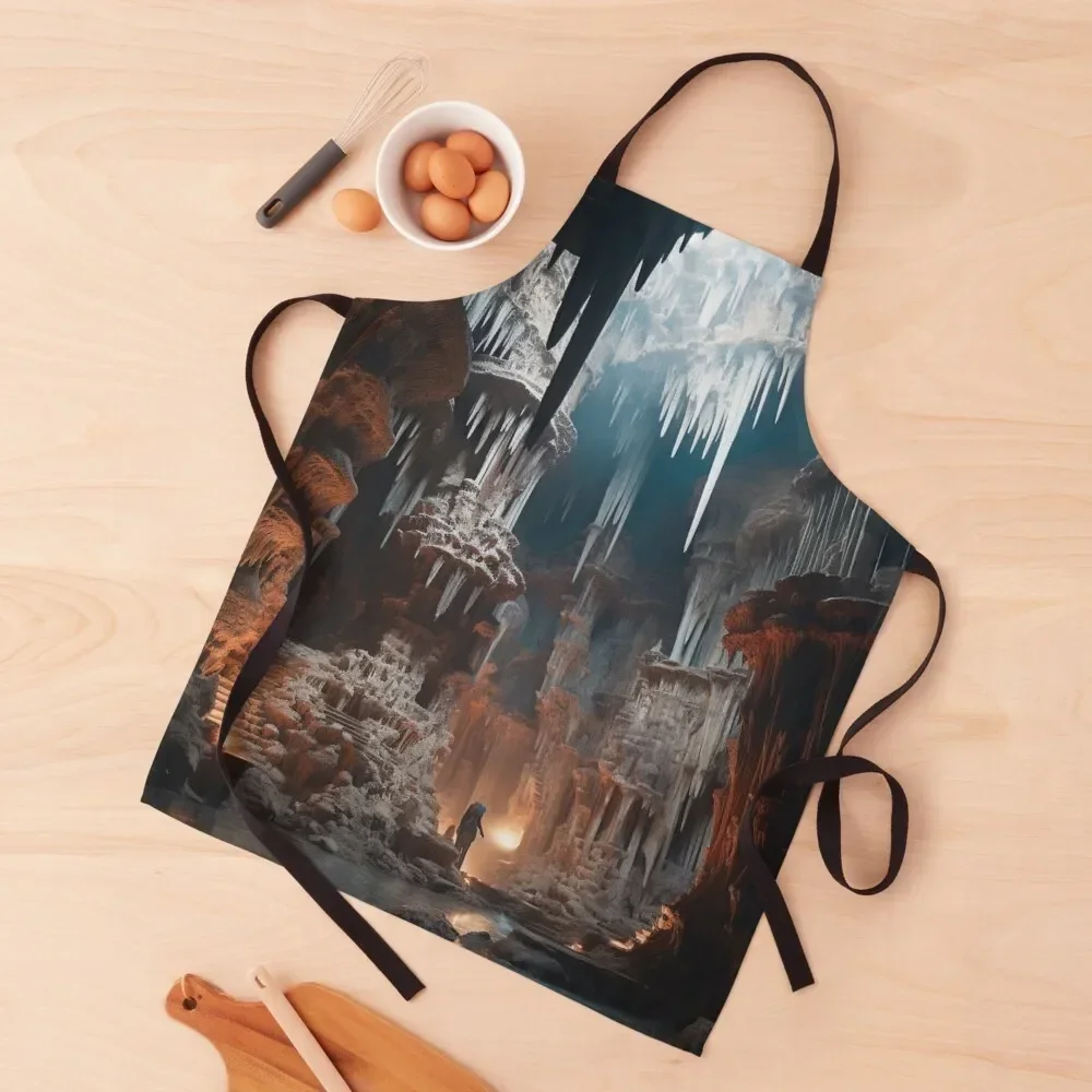 

Great and Majestic Cave for Caving Apron Men's Kitchen For Nail Stylist painting useful gadgets for home Apron