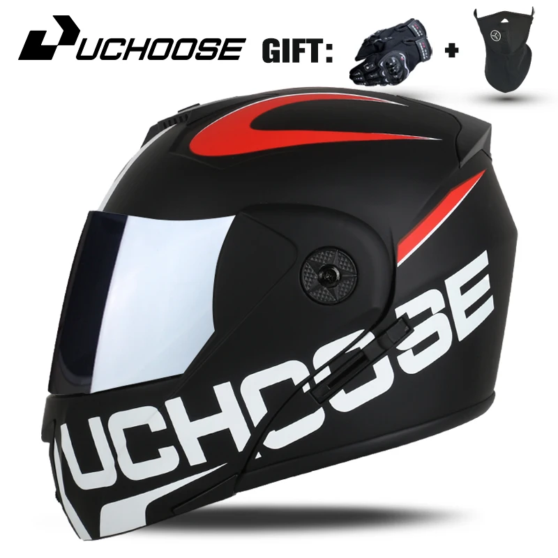 

2024 Filp Up Motorcycle Helmets Double Lenses Safe Casco Casque Moto Riding Motocross Full Face Motorbike Helmets Women Men