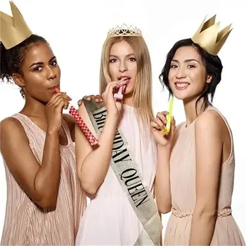 閃亮水鑽水晶皇冠生日週年紀念裝飾 18 21 30 40 50歲生日快樂 緞帶派對用品 8 最佳銷售 30歲生日快樂 - №6