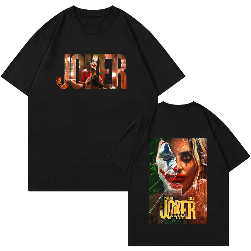 Jokers Folie A Deux Joaquin Phoenix Graphic Cotton T-shirt Unisex Men Women Summer Short Sleeve Tee Child Tee Boy Girl Tops