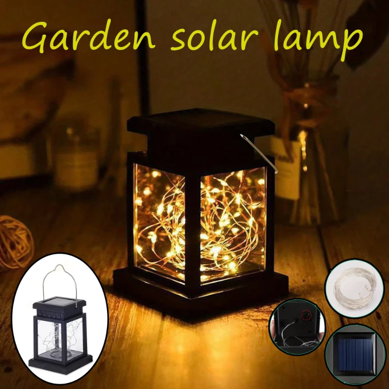 Solar LED Lights Outdoor Focus Floor Lanterns Panel Candle Terraza Indoor Hanging Balcony Birds Decoration Lighting for Garden