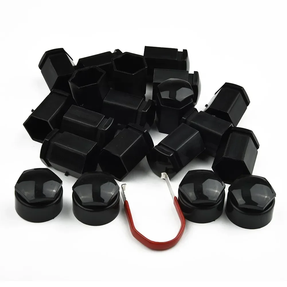 High Quality Parts 100% Brand New WHEEL NUT COVERS 19MM Accessories Black Durableuseful LOCKING CAP Replacement