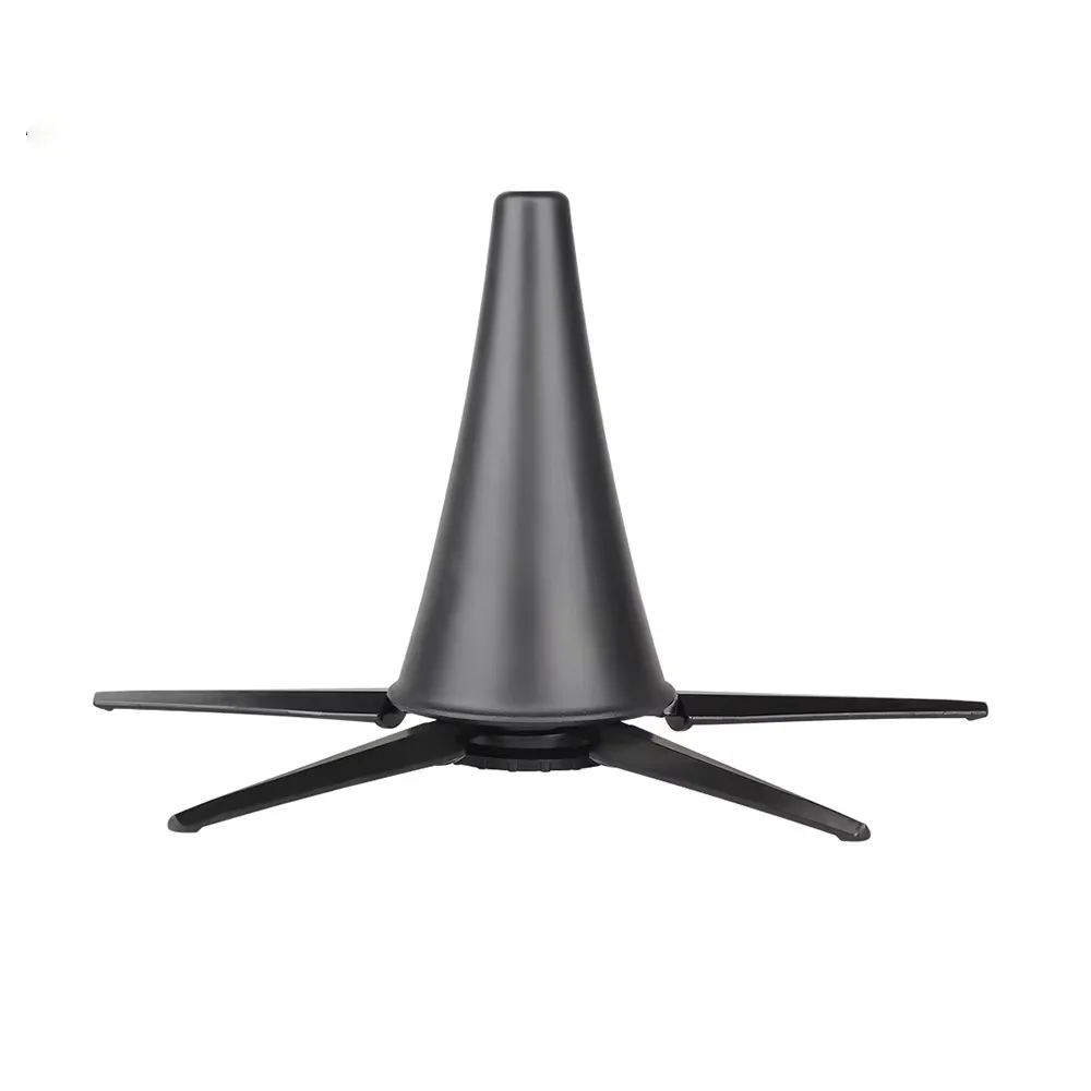 휴대용 접이식 클라리넷 스탠드 - 목관 악기용 검정색 금속 홀더/브래킷