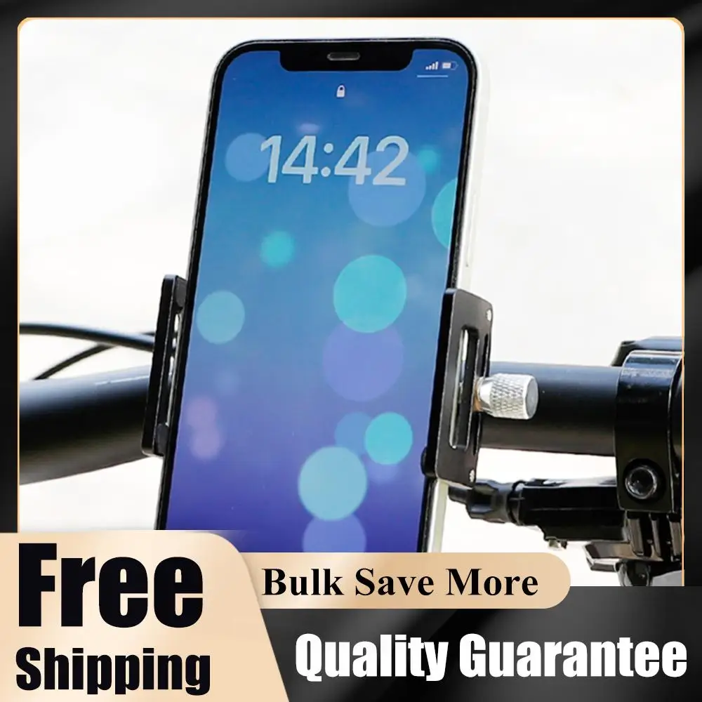 

Bicycle Headset Phone Mount Quick Attach/Detach Electric Scooter Phone Holder Aluminum Alloy for 2.16 To 3.93 in Smartphone
