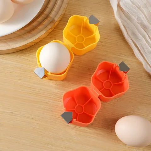 Stainless Steel Egg Opener Eggshell Separator Quick Peeling Egg Yolk Separator，Durable Kitchen Baking Essentials，Easy to Grip