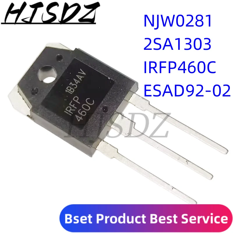 5PCS IRFP460C TO-247 IRFP460 ESAD92-02 ESAD92 D92-02 2SA1303 TO3P A1303 NJW0281 TO-3P NJW0281G