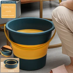 5/10L Portable Folding Bucket for Washing Outdoor Foldable Basin Silicone Water Bucket Camping Space Saving Car Wash Buckets