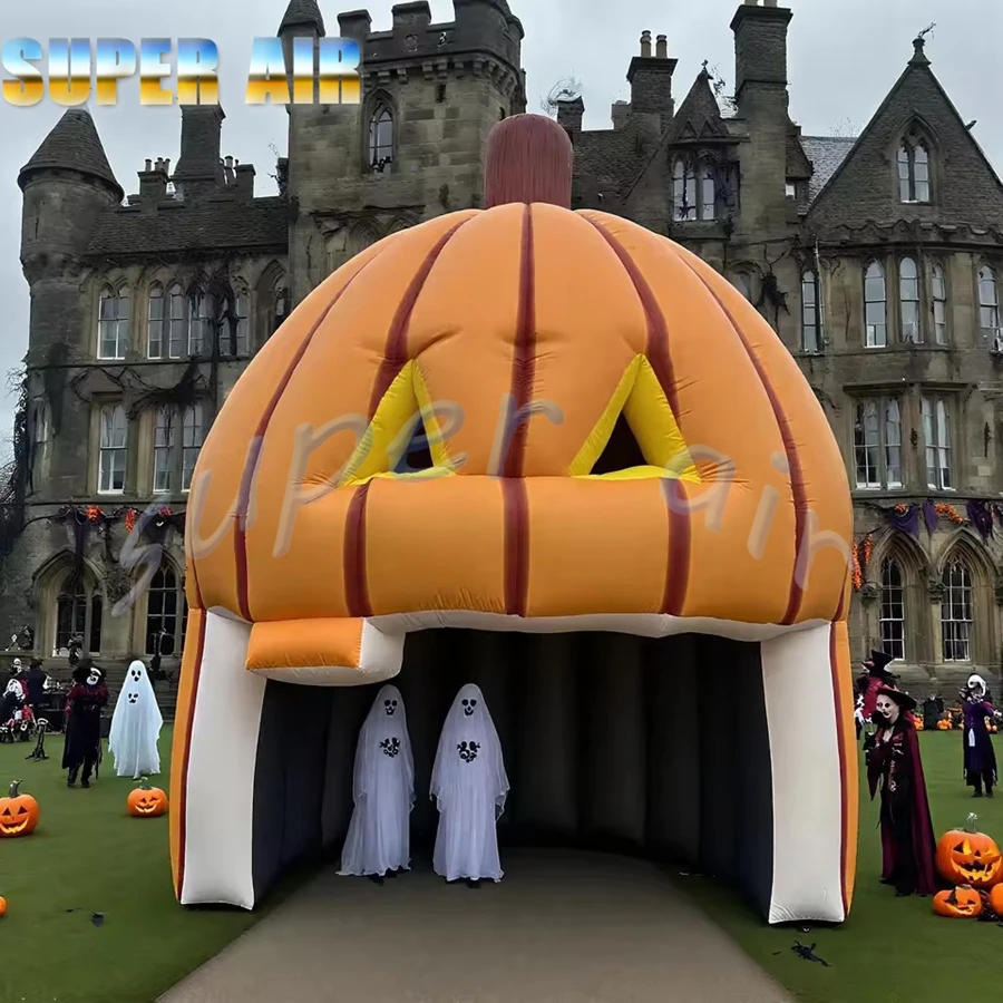 Maison gonflable de citrouille de décoration de fête d'Halloween de vente chaude pour le révélation du festival