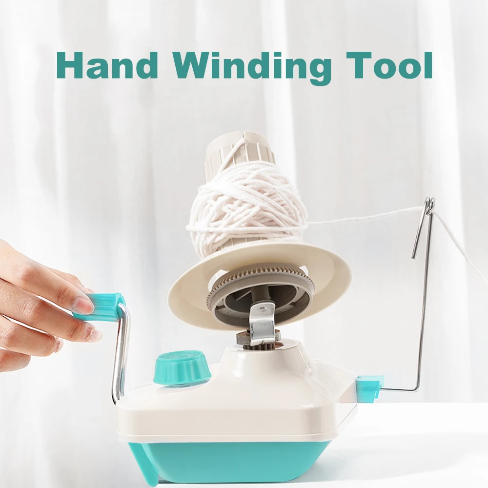 Winder Machine 0-35mm Thickness Clip Fiber Wool String Ball Hand Operated Yarn Winder for DIY Sewing Making Manual Handheld