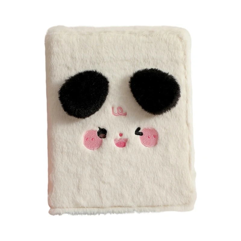  4 Compartment Plusher Photo Album Cartoon Plusher Embroidery Cover Plastic Pages Design For Collectible Cards Storage