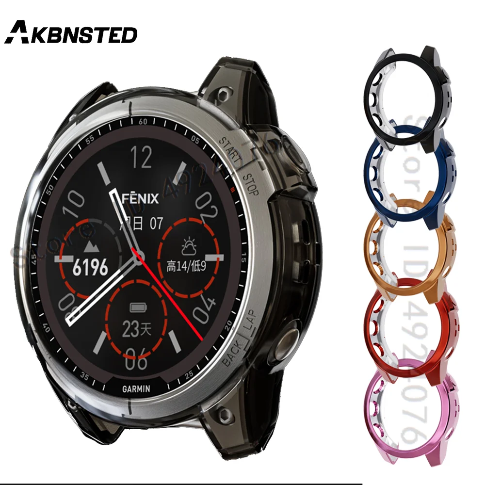

Силиконовый защитный чехол для Garmin Fenix 7X 7 7 S, чехол из мягкого ТПУ, защитная рамка для Garmin Fenix 7, аксессуары для рукавов, чехол
