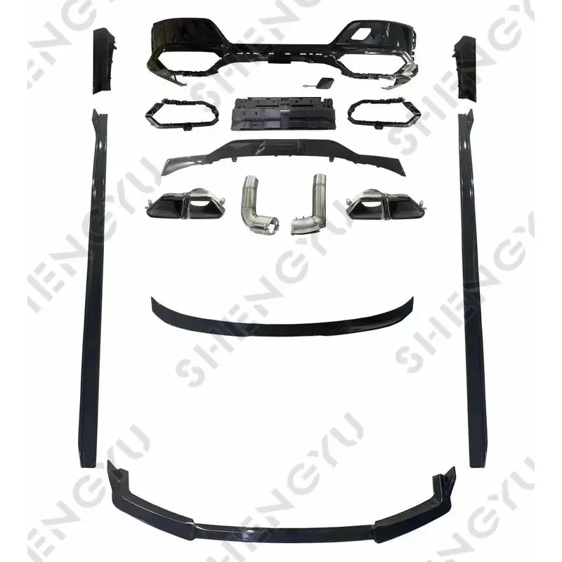 

Brand New Auto Body Systems Suitle For 2023 7S G70 To M760 Black Wor Front Lip Rear Diffuser Tail Pipes Side Skirts Spoiler