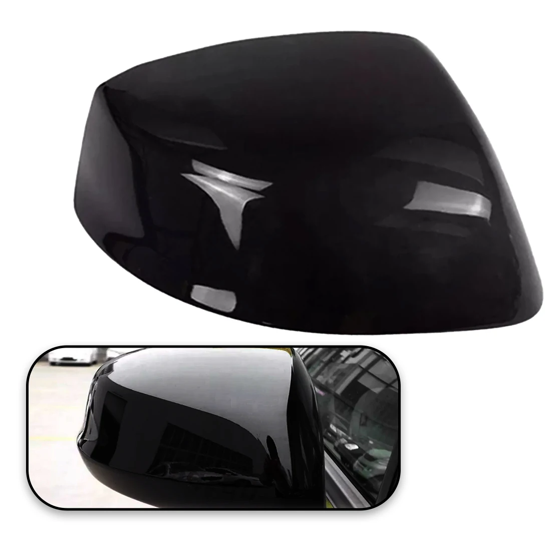 76201-TR0-A01 Black Front Right Side Door Rearview Mirror Cover Cap ABS Fit for Honda Civic 2012 2013 2014 2015