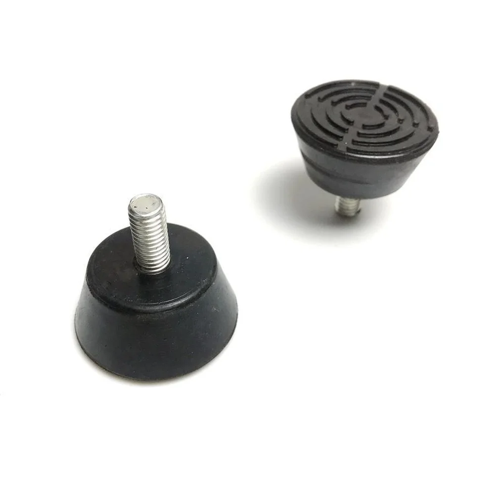 Rubber Adjustable Feet Pads 8mm with M8 Thread for Stabilizing For Shelves Tables Chairs and Home Gym Accessories view 2