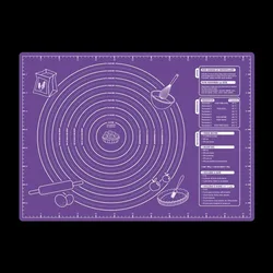 Non-slip, non-stick, food-grade rolling mat Easy to clean and reusable Baking and kneading mat