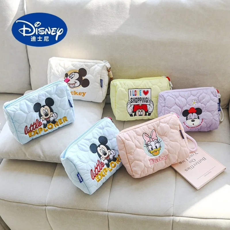 Disney 2025 Mickey Mouse Cartoon Cloud Bag: Large Capacity Makeup Tote & Handbag for Women, Stylish and Practical Carryall