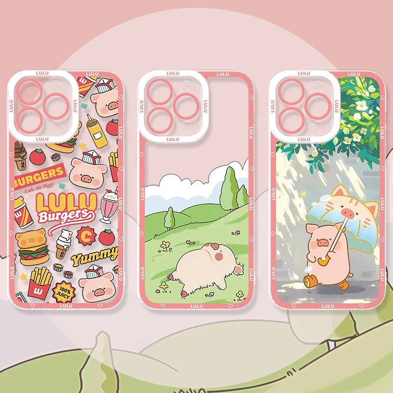 Lulu The Piggy Case for Samsung Galaxy A53 A50 A51 A50S A36 A35 A34 A32 A31 A30 A26 A25 A24 A23 A22 A21S A20S A20 5G 4G Cover