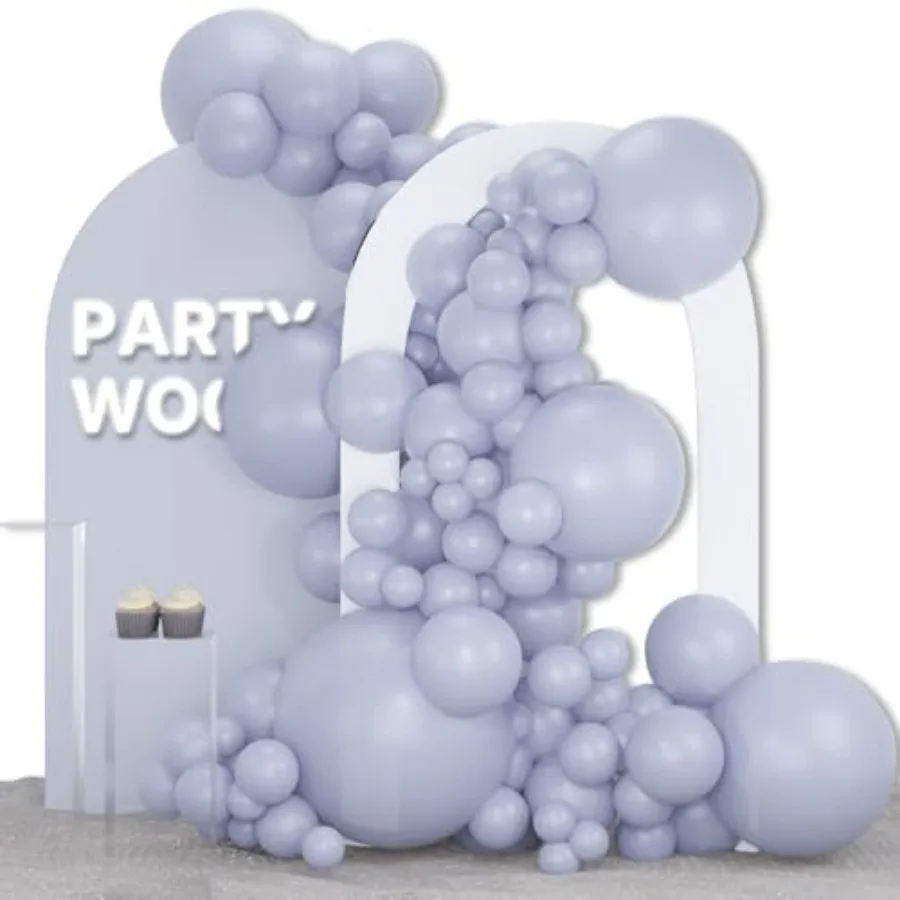 

Dusty Blue Balloons Different Sizes Pack of 36 18 12 10 5 Inch Slate Blue Boho Neutral Balloon Arch Kit for Baby Shower Graduat