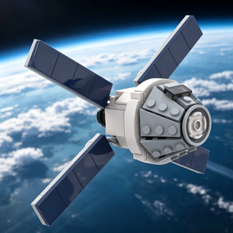 moc-深宇宙探査船ビルディングブロックモデル組み立てロケット宇宙船キット航空宇宙をテーマにしたファン向けデスクトップギフト