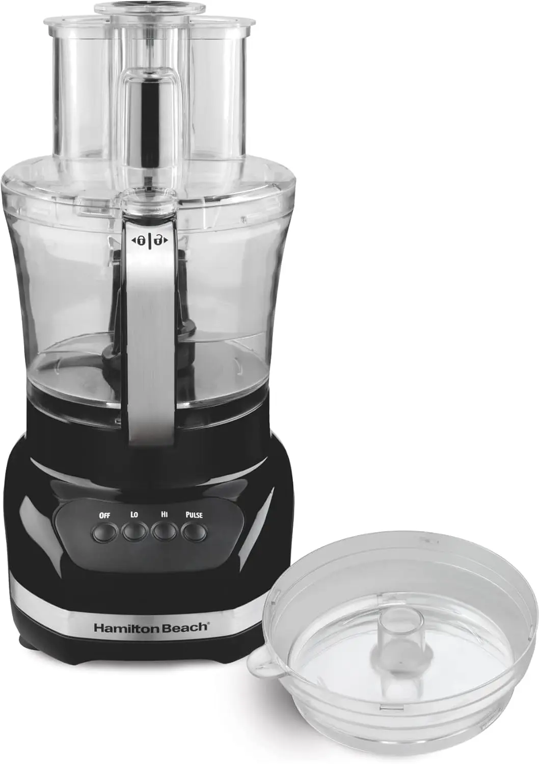 

Beach Big Mouth Duo Plus 12 Cup Food Processor & Vegetable Chopper with Additional Mini 4 Cup Bowl, Black (70580)