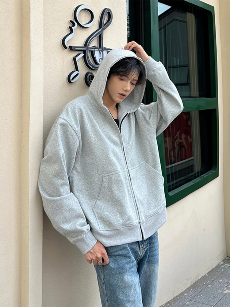 

American Sle Zipper Hoodie Men's Spring Autumn Cleanfit Jaet Trendy Brand American Hooded Open Cardigan Floral ey