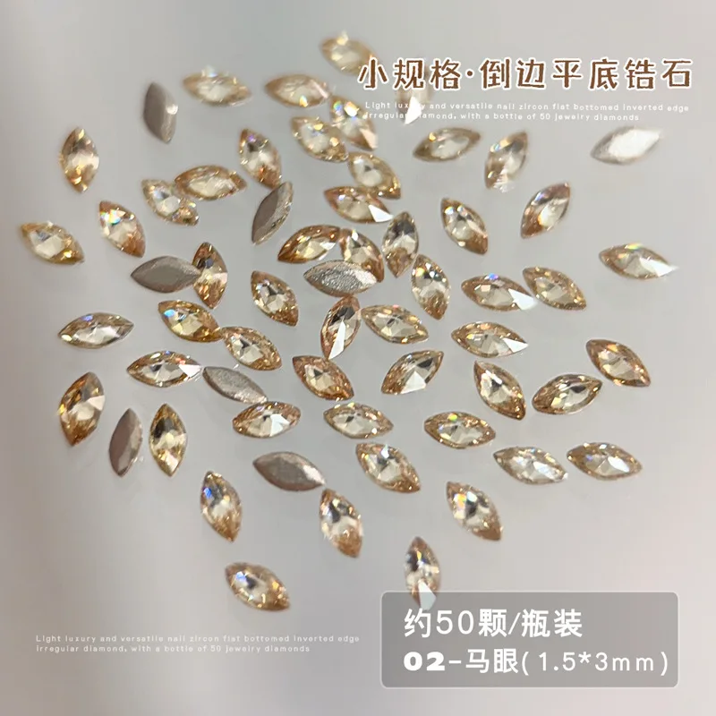 لامعة حجر الراين الشمبانيا شقة القاع قطرة الماء الحب على شكل قلب الزركون جديد مسمار الفن الديكور DIY بها بنفسك مانيكير اكسسوارات