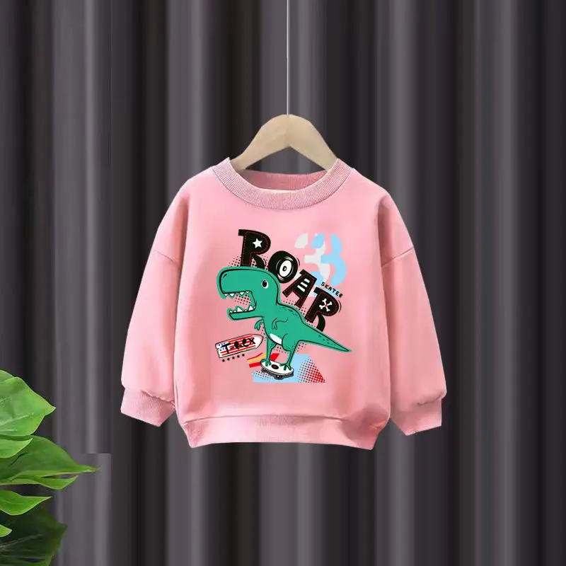 Herfst babyjongenskleding dinosaurus bedrukte T-shirts en broeken 2-delige set kinderen meisjes casual top bottom outfits trainingspakken