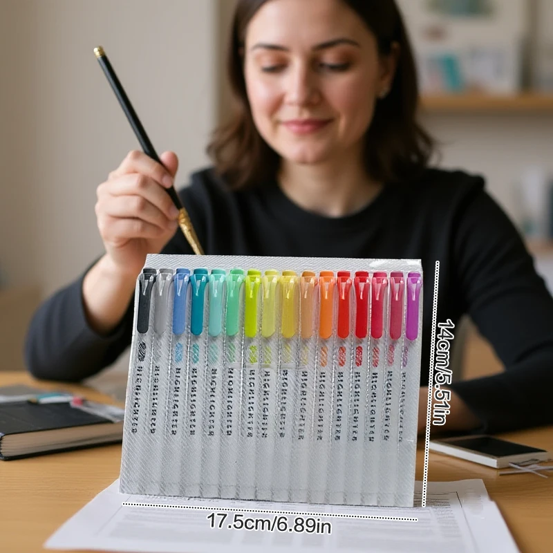 

15-цветный набор двусторонних хайлайтеров, флуоресцентные маркеры для рисования, маркеры, ручки, художественные японские милые пастельные канцелярские принадлежности