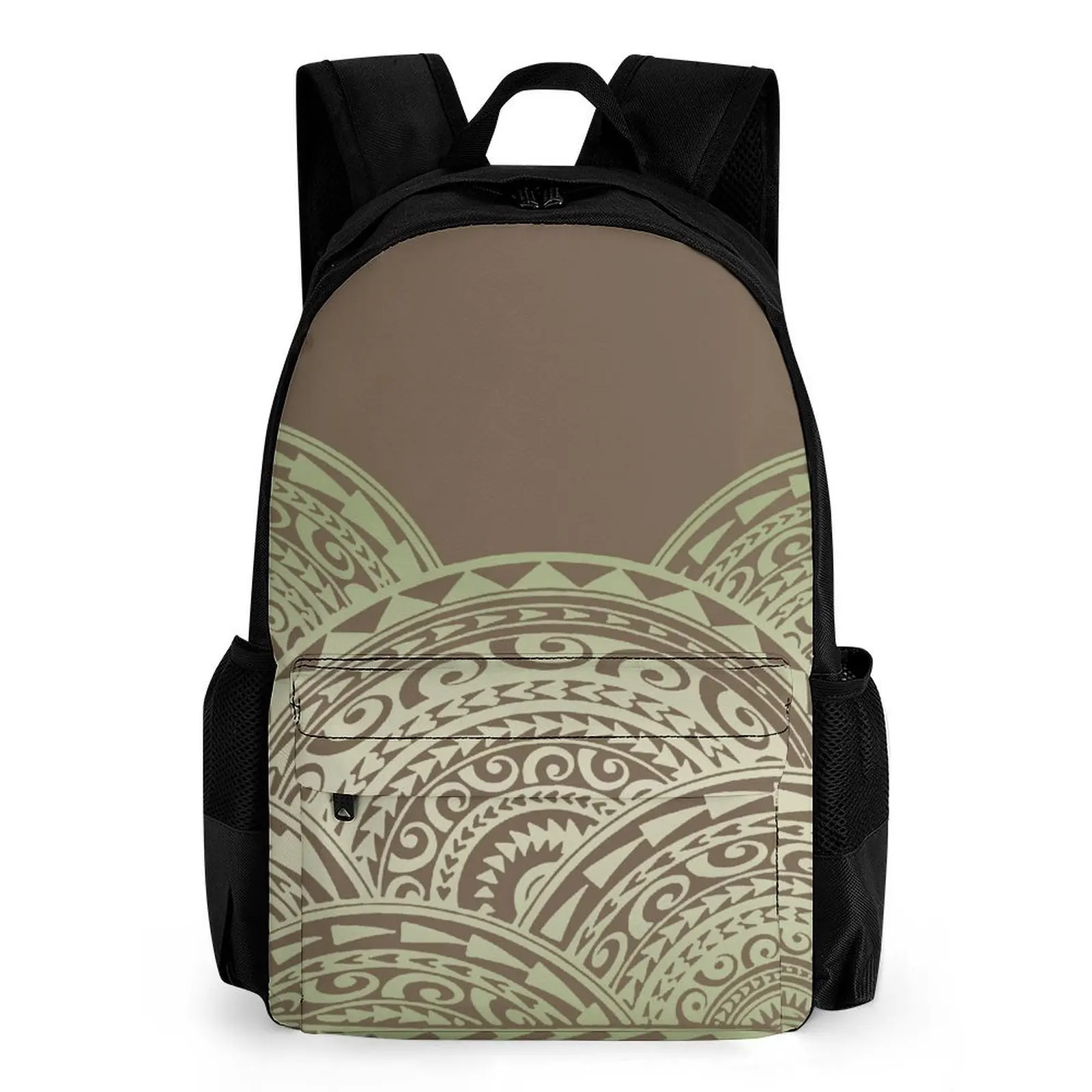 

Полинезийский рюкзак для кампуса на заказ с цветочным принтом на закате, эргономичный дизайн, вместительный чехол для ноутбука, прочный Yearround