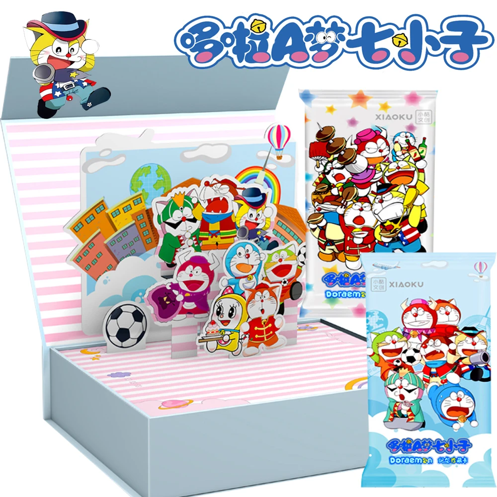 Doraemon Cards Collection For Children Parent Child Science Fiction Anime Cute Good Friend Communication Card Peripherals Gifts