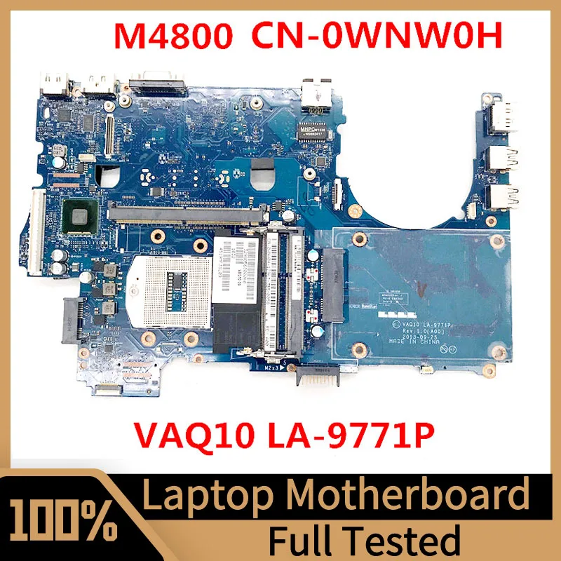 

CN-0WNW0H 0WNW0H WNW0H Mainboard For DELL Precision M4800 Laptop Motherboard VAQ10 LA-9771P DDR3 100% Fully Tested Working Well