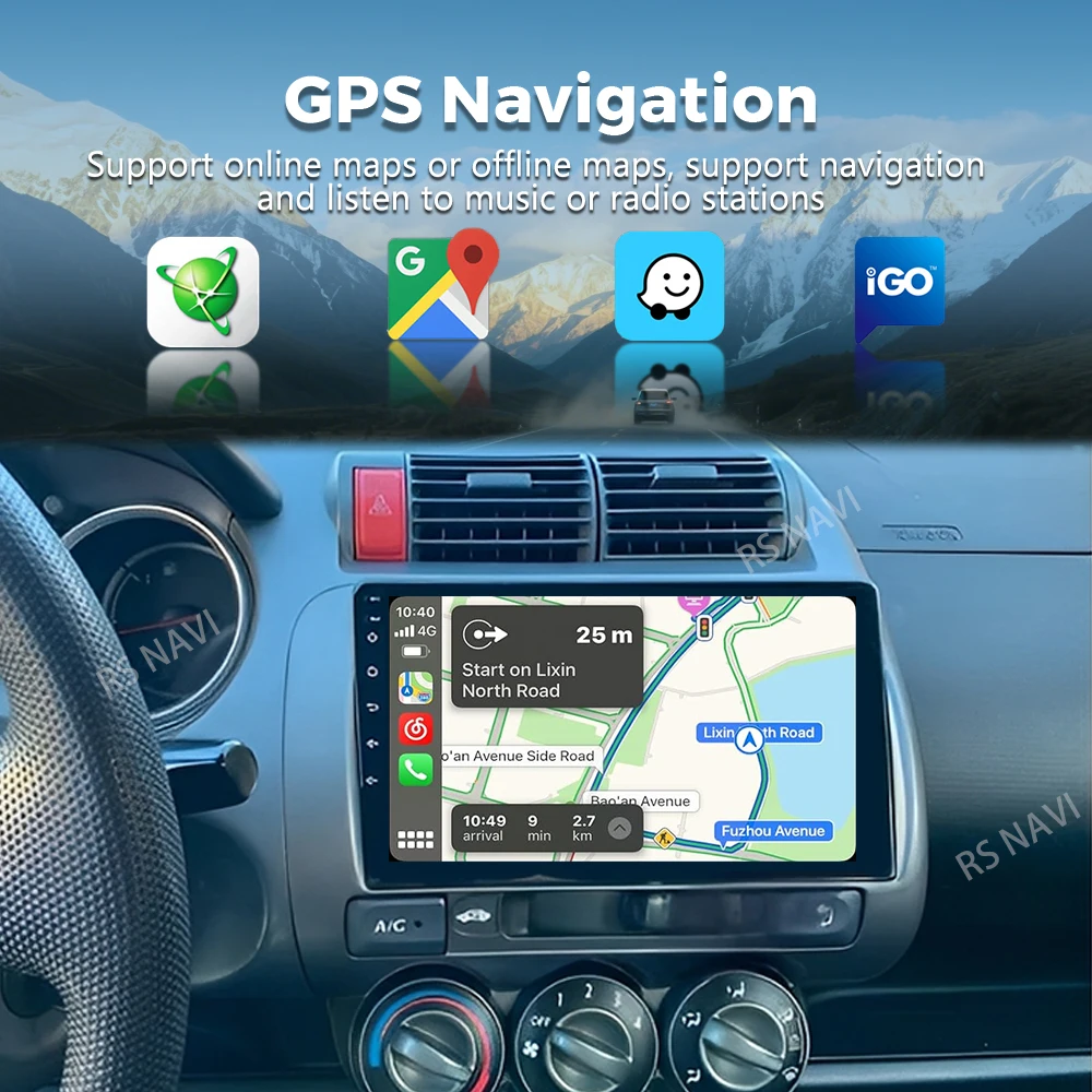 Android 16 2K QLED For Honda Jazz 1 GD 2001 - 2008 Fit 2001-2009 Car Radio Multimedia Video Player GPS Stereo CarPlay Head Unit - view 5